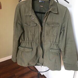A L CASUAL JACKET MARINE JACKET SZ 4 ZIP/BUTTON FRONT